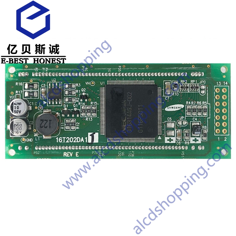 Display Tech 162j Parallel 8-Bit 1602 162 16x2 VFD Display LCD Module Screen Panel 16T202DA1J
